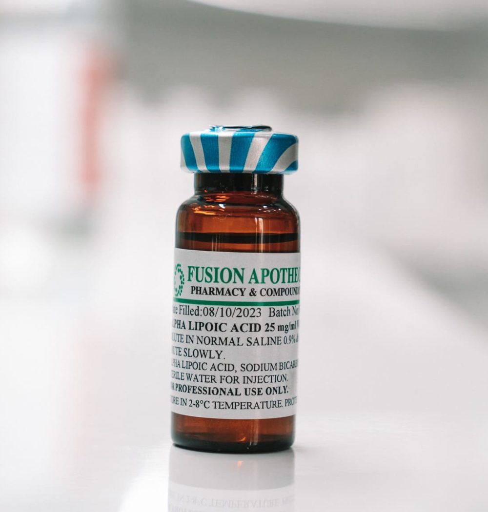 IV therapy vial ingredients at DNA Health clinic Dubai